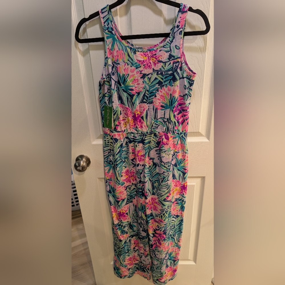 Lilly Pulitzer Mini Kori Slathouse Soiree Jumpsuit NWT Kids Size XL